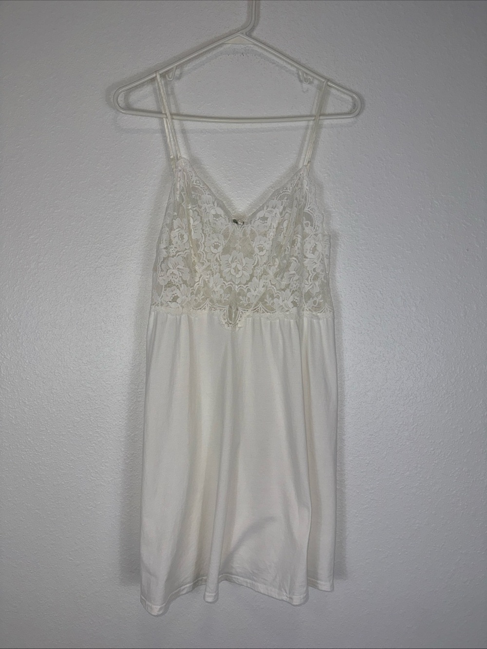 Vintage Victoria Secret Babydoll Nighty Lace Top Cotton